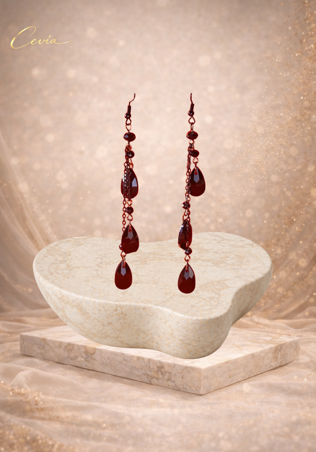 The Noirelle Cascade Drop Earrings