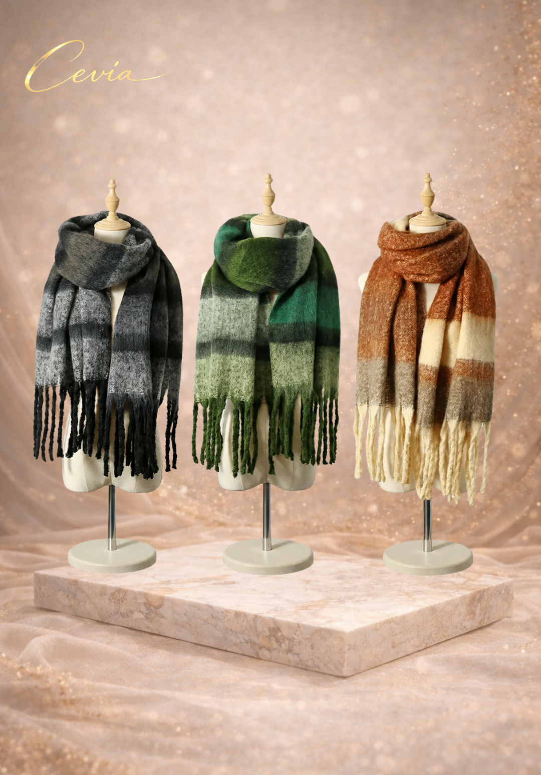 The Alvaré Soft-Blend Gradient Fringe Scarf