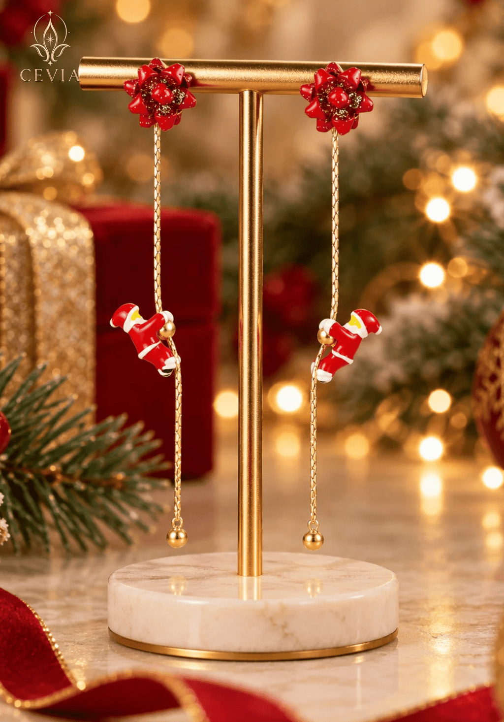 Santa Magical Climb ड्रॉप इयररिंग्स