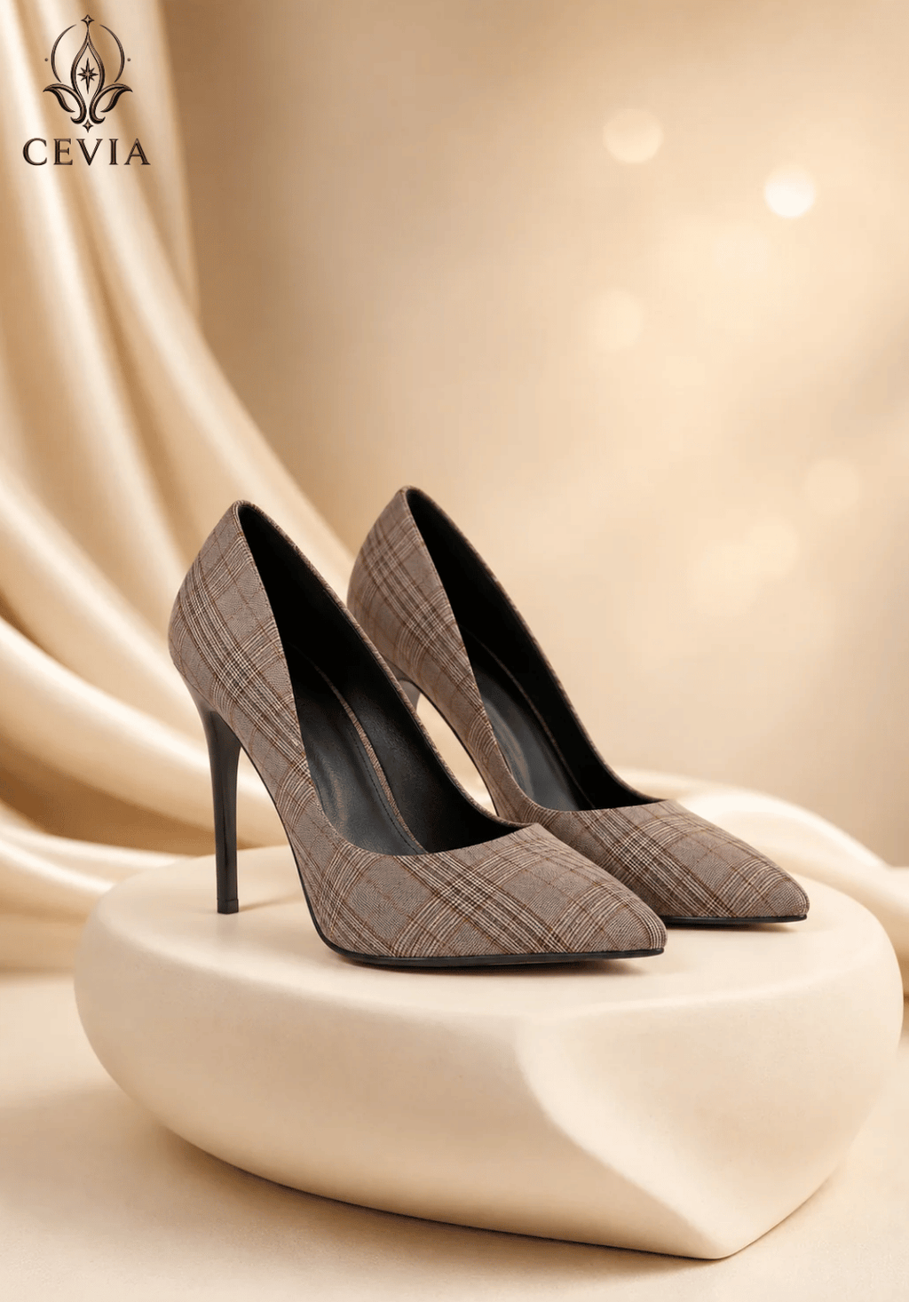 The Heritage Check Stiletto Pumps