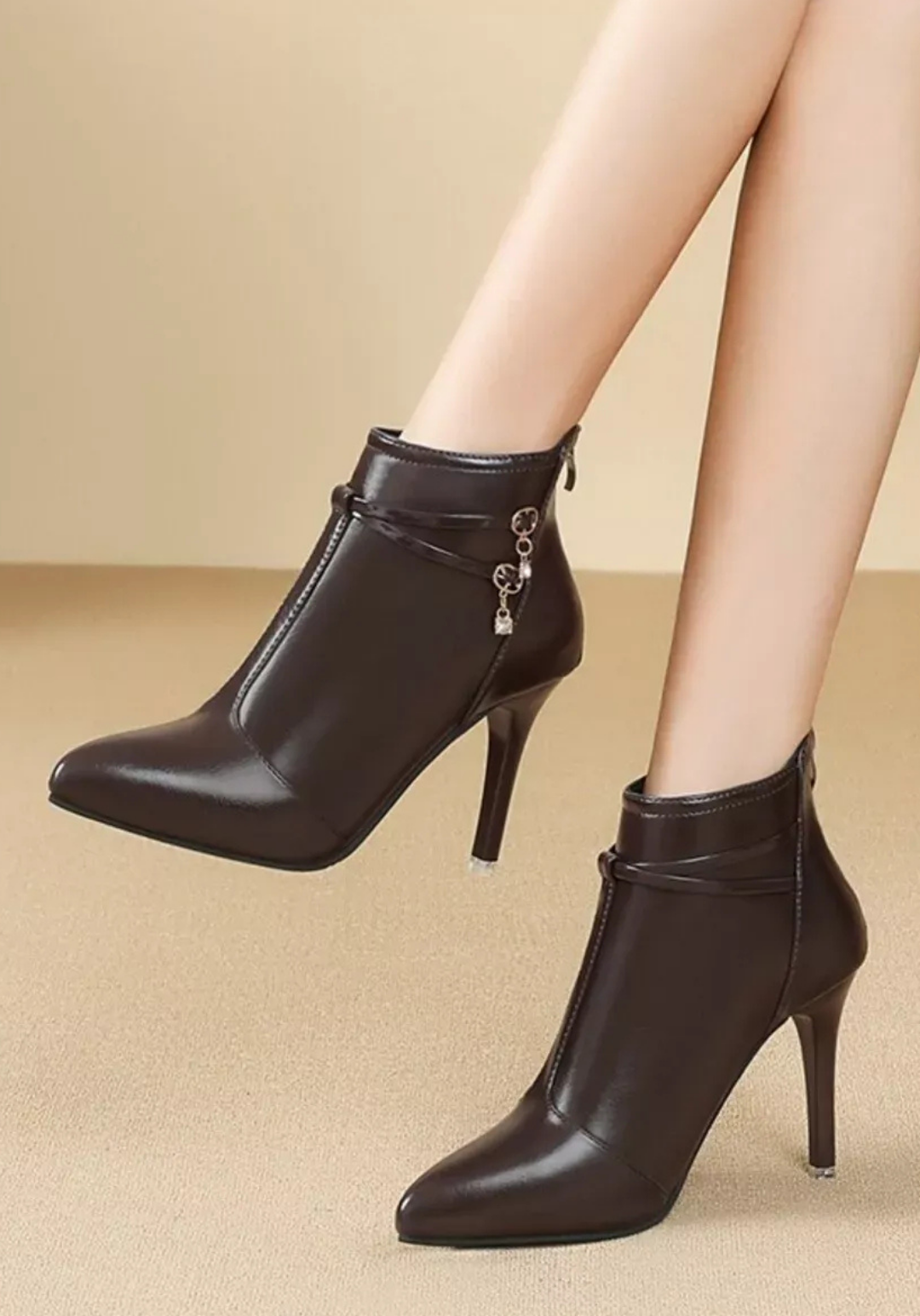 The Ravienne Sleek-Stiletto Ankle Boots
