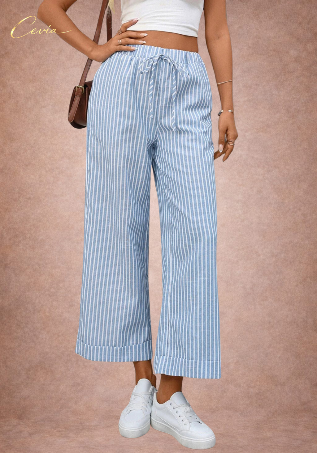 Striped Wide Leg Pants