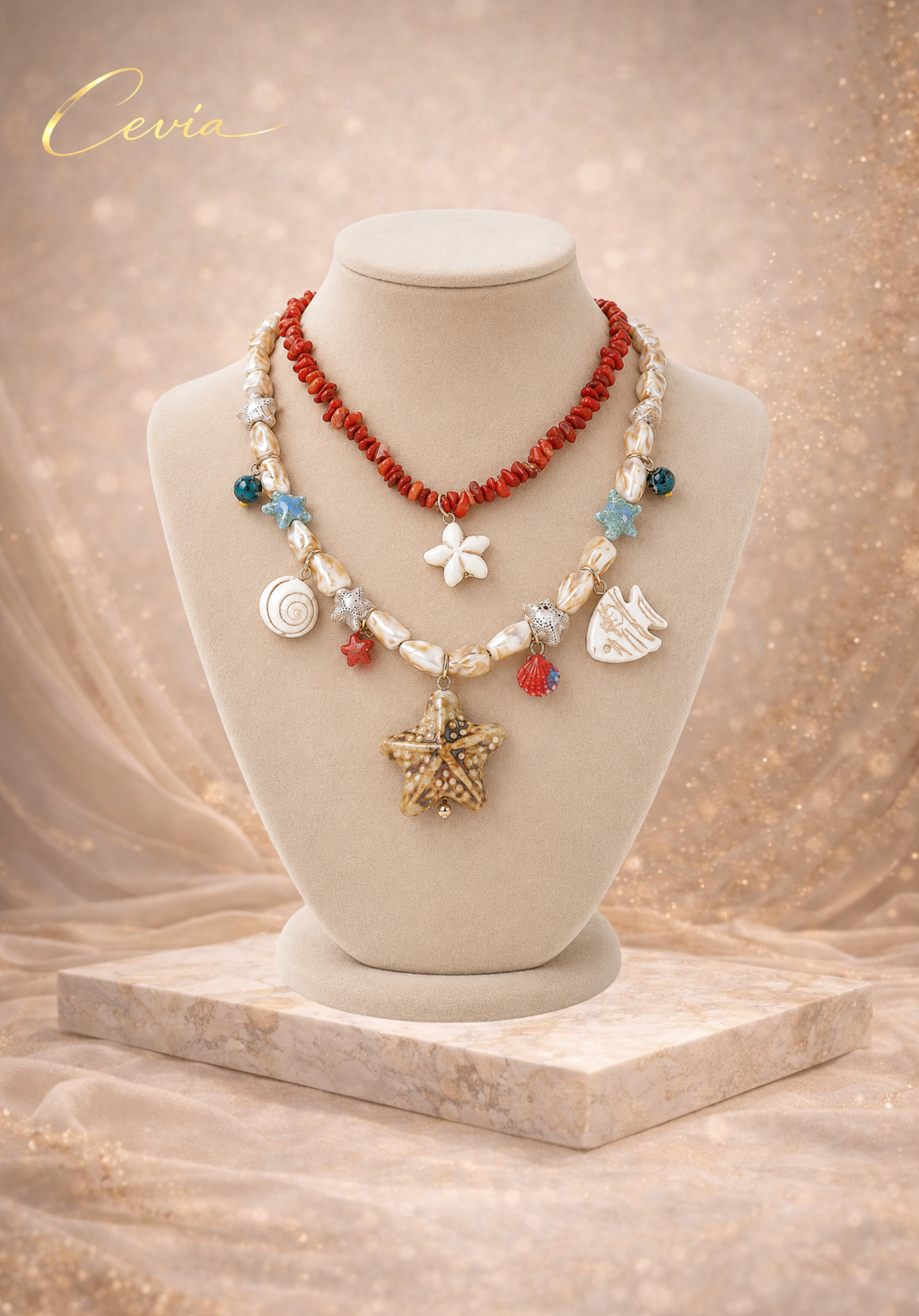 The Amalfi Ocean Charm Necklace