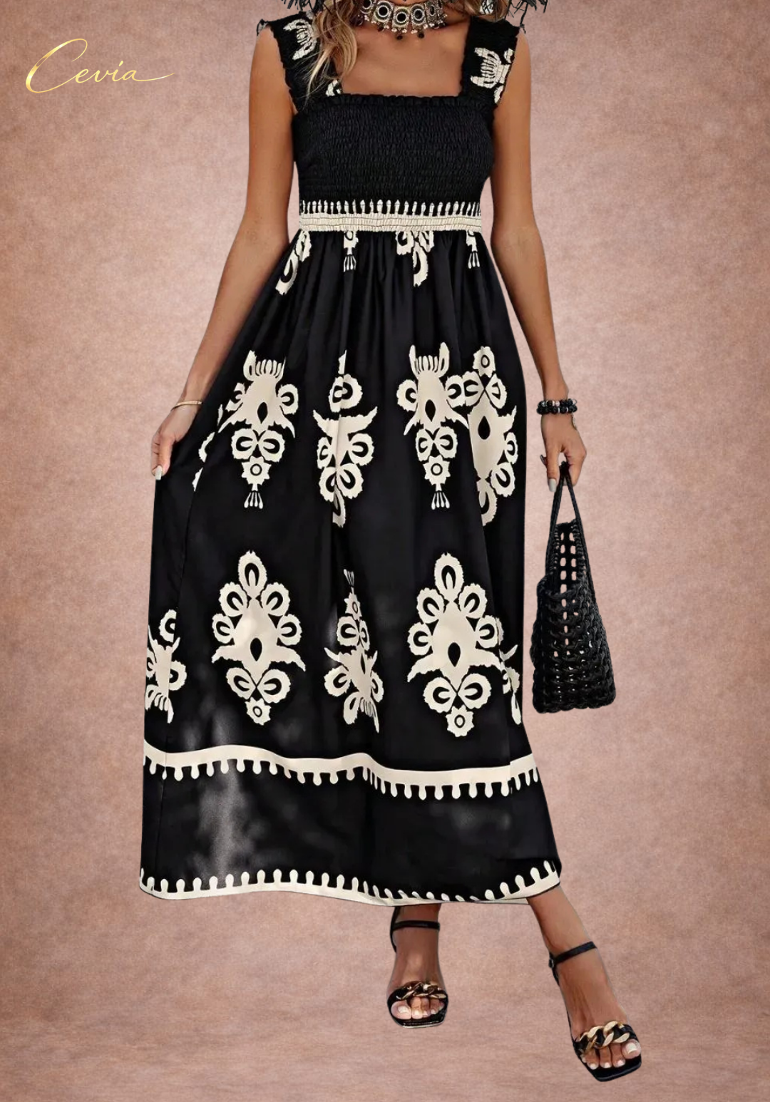 The Midnight Heritage Smocked Dress