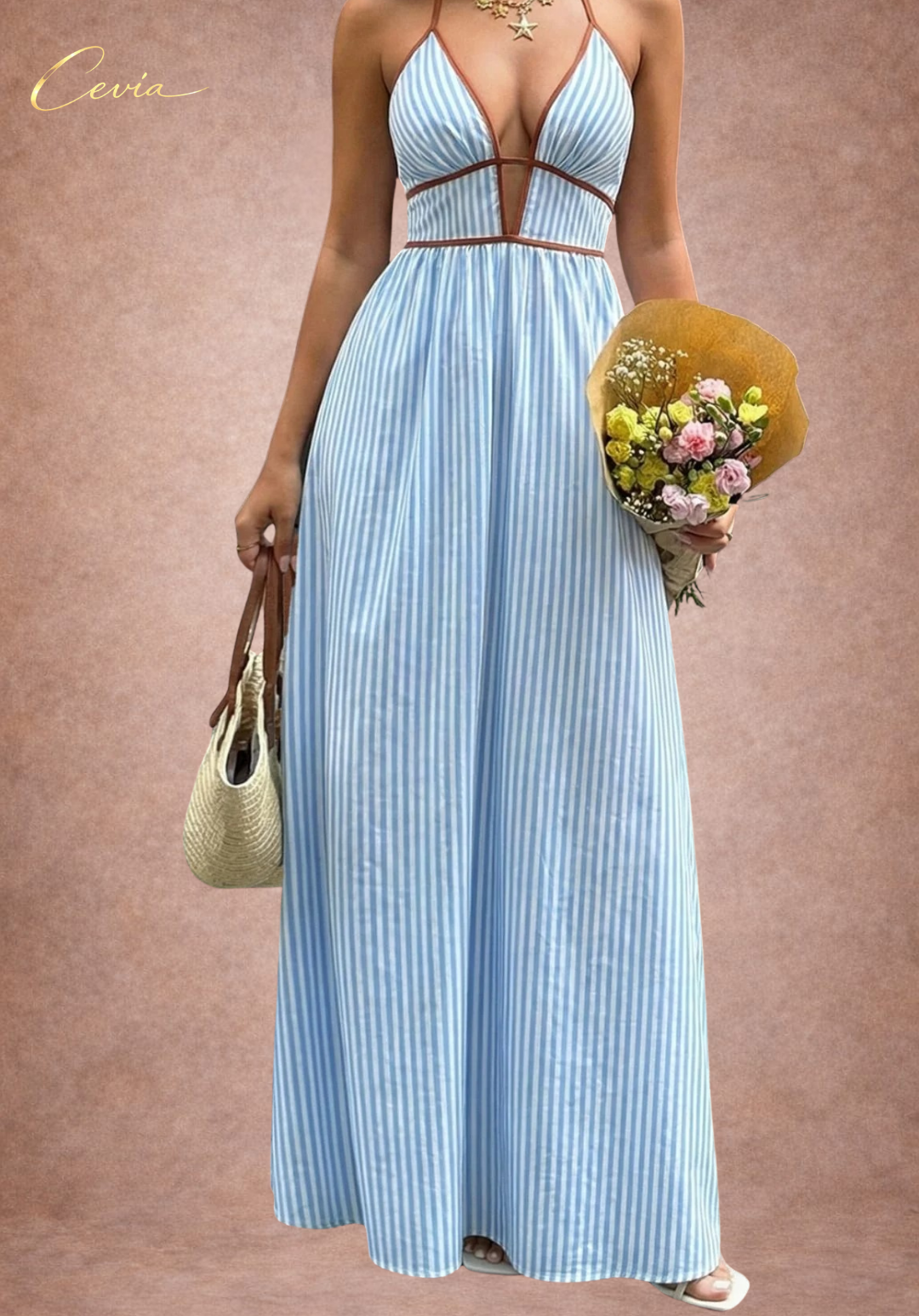 The Celestine Flowing Maxi Dress
