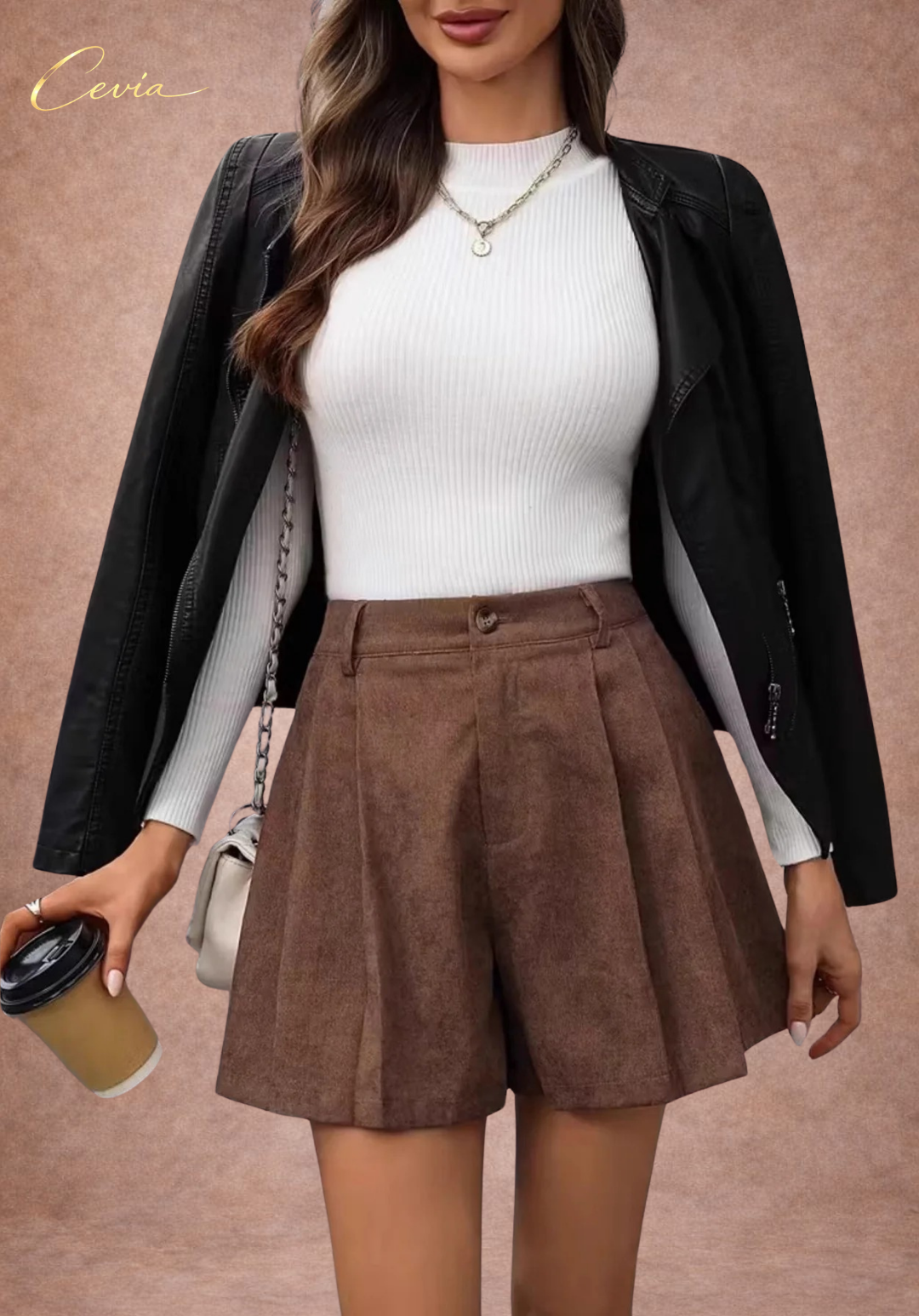 The Élise Tailored Flare Shorts