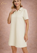 The Liora Textured Shift Dress