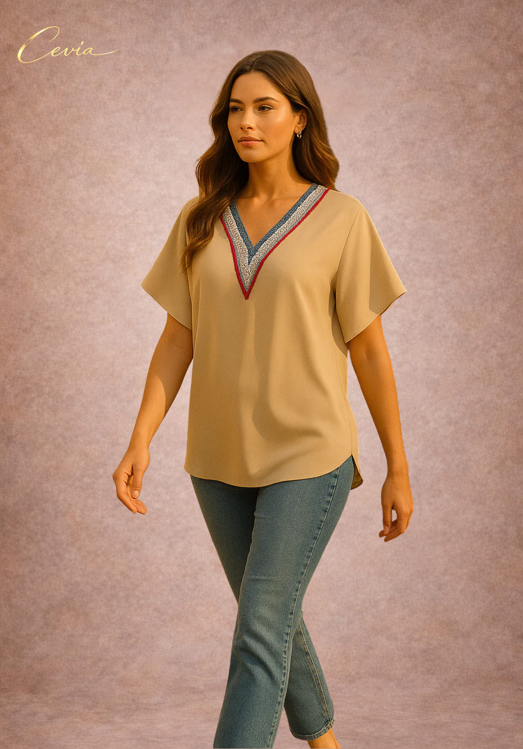 The Liora Heritage Detail Blouse