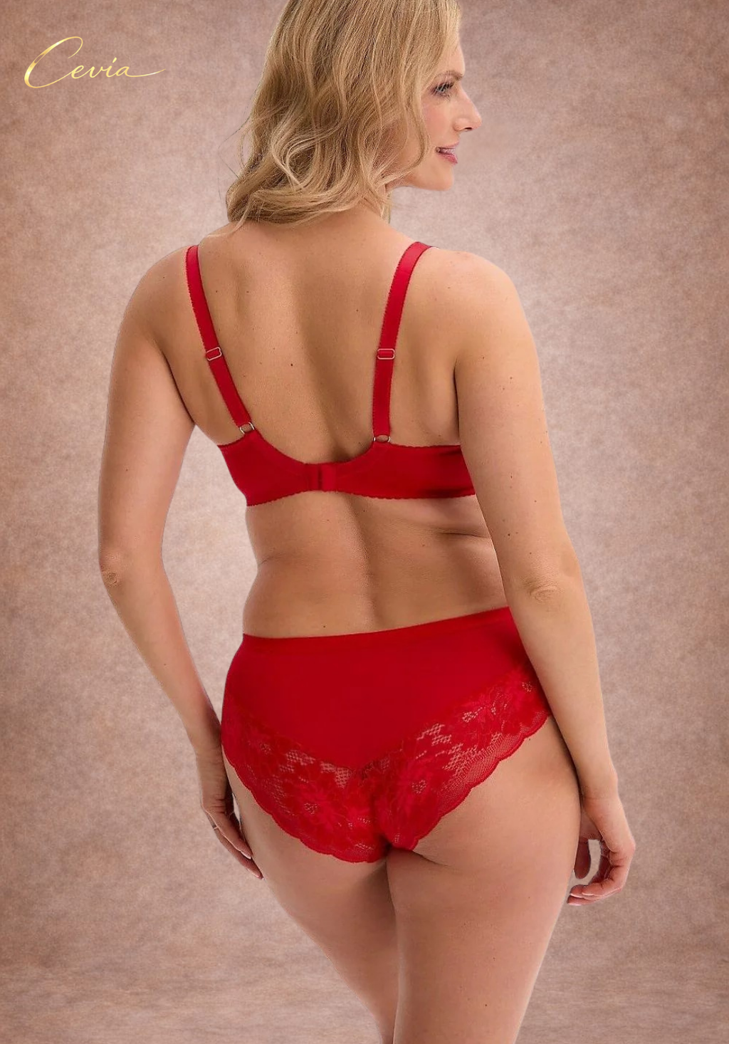 Scarlet Semi-Soft Lace Bra (Underwire Support, Foam-Lined Cups, Mesh Detail)