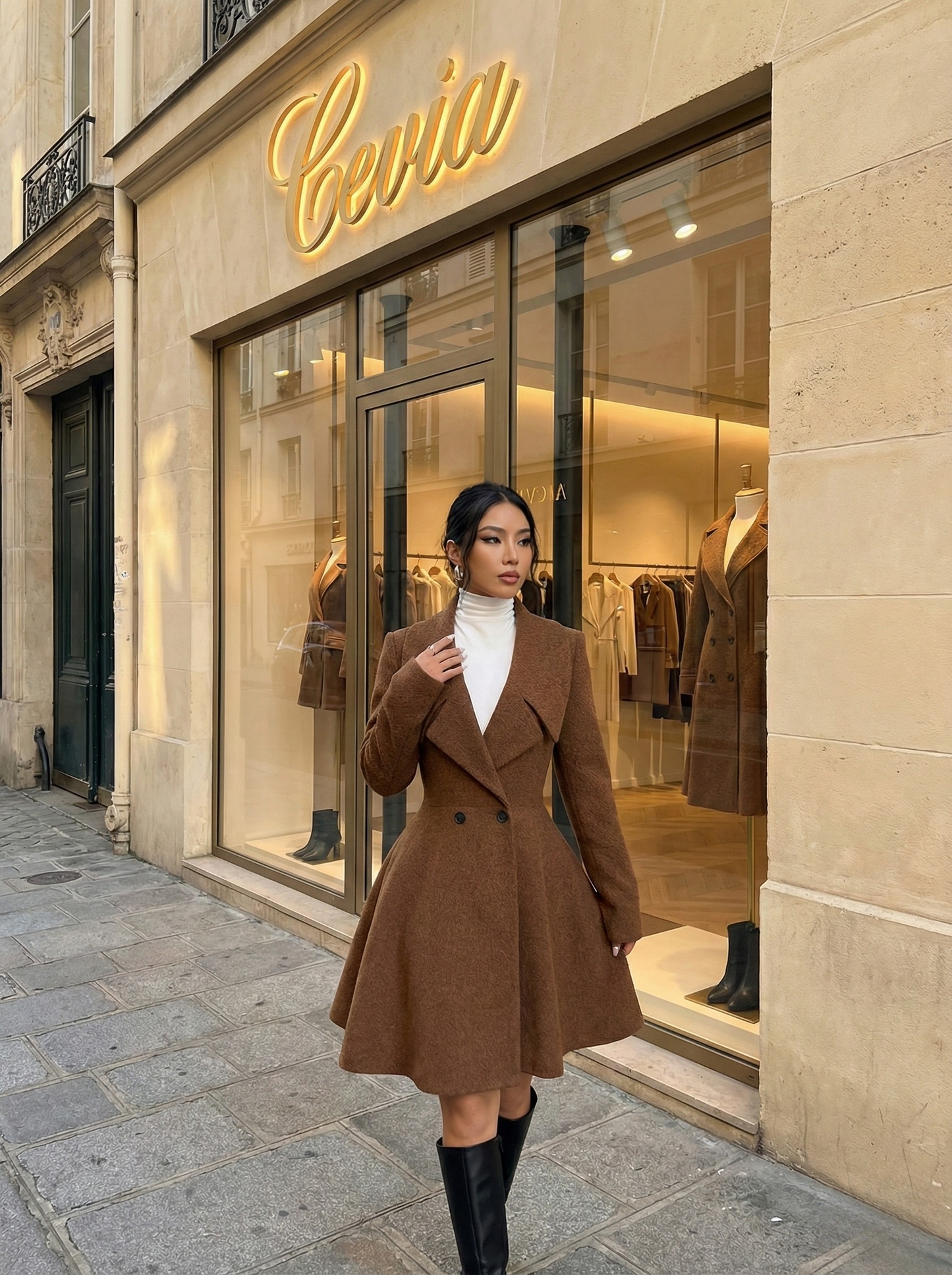 Urban Luxe Flare Coat