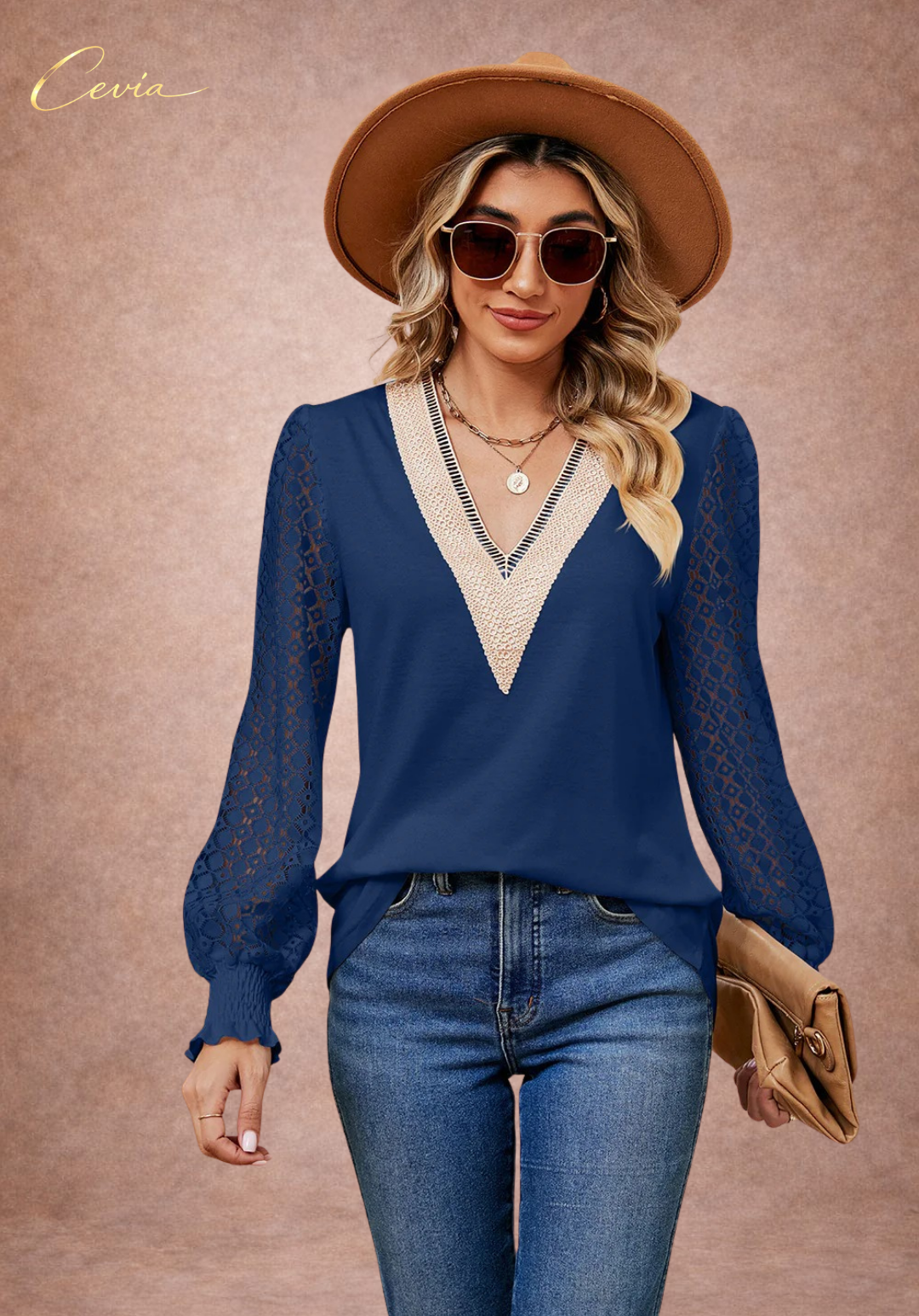 The Elowyn Lace-Elegance Blouse