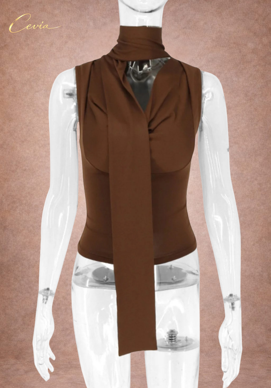 The Vivienne Draped Scarf Top