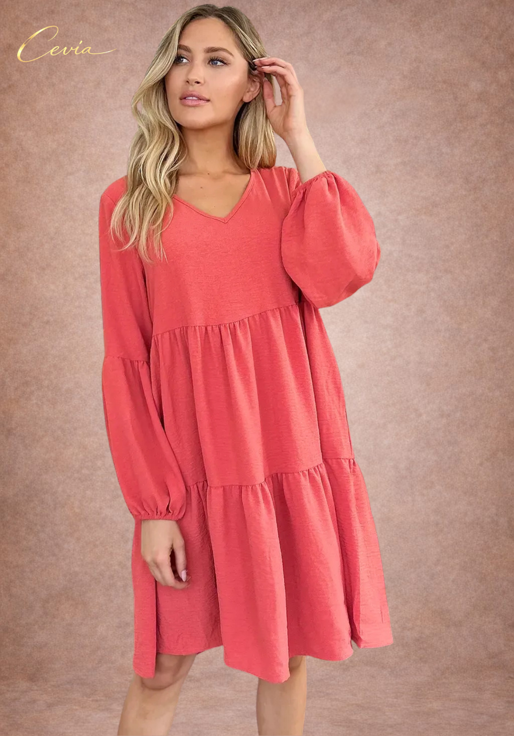 Tiered Ruffle Pocket Dress