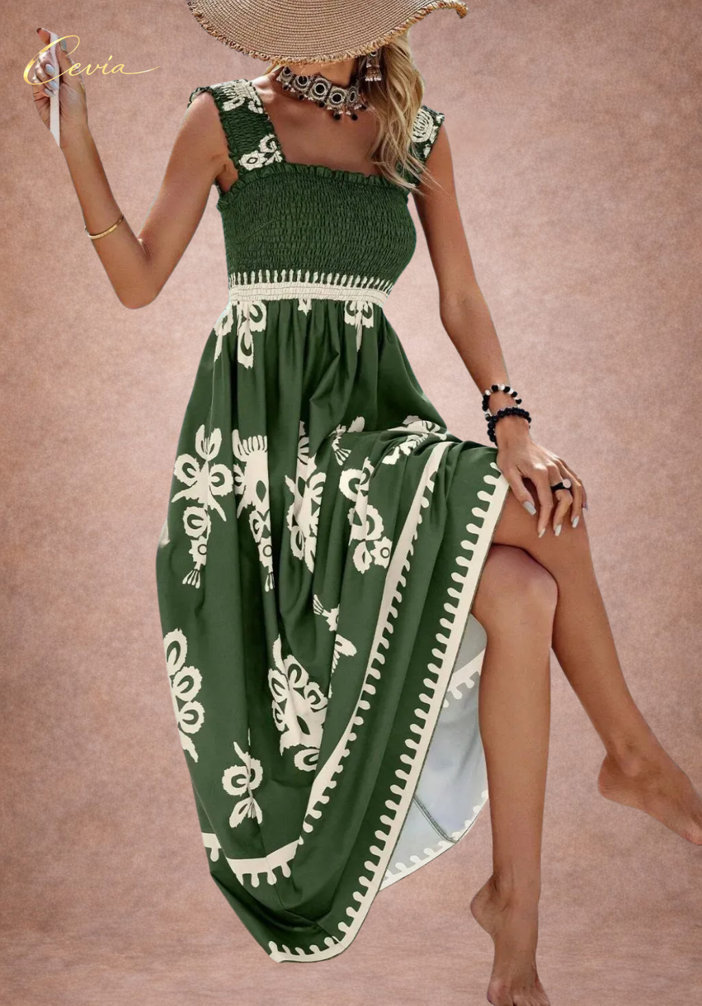 The Midnight Heritage Smocked Dress