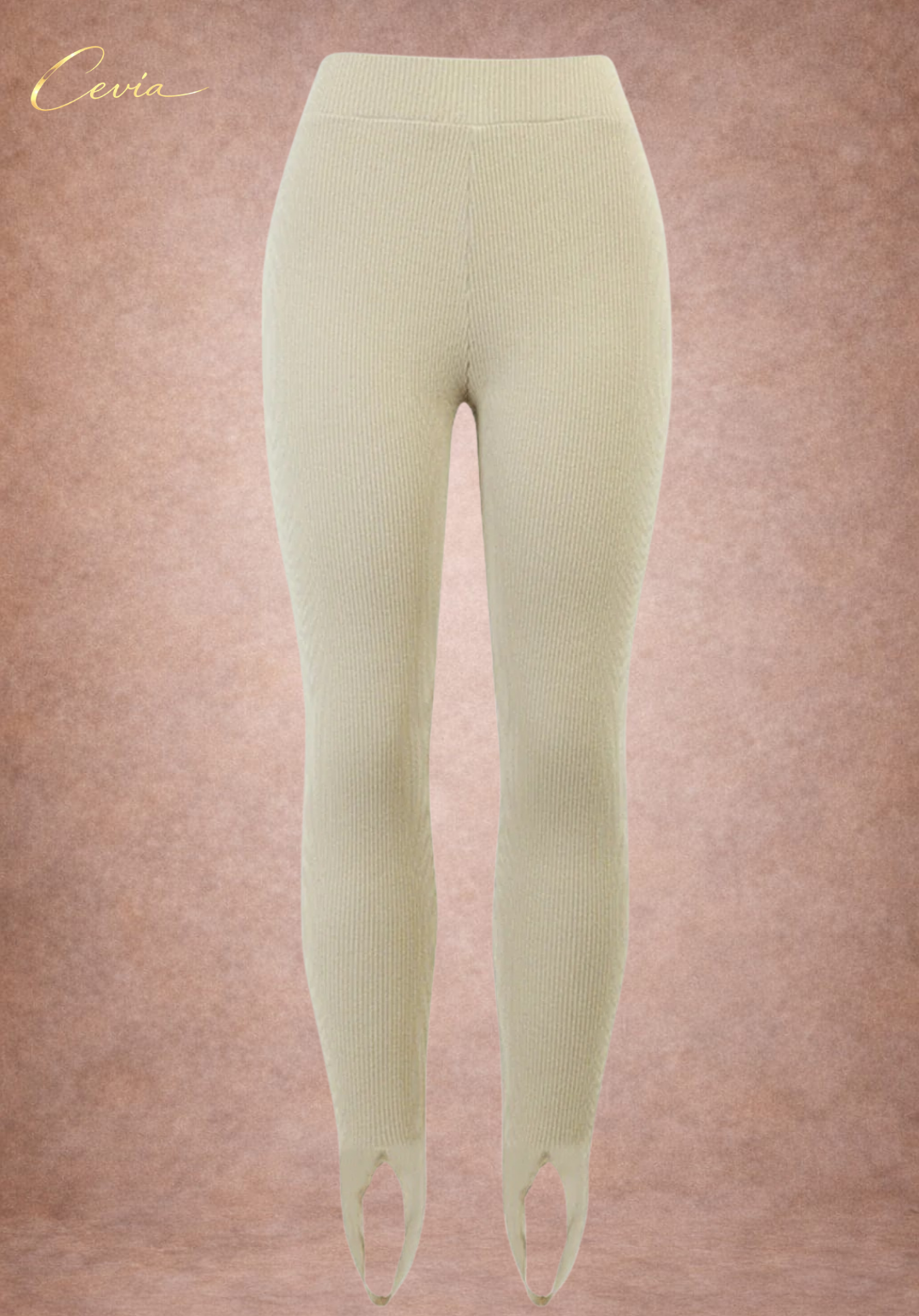 The Marvelle Ribbed-Stirrup Leggings