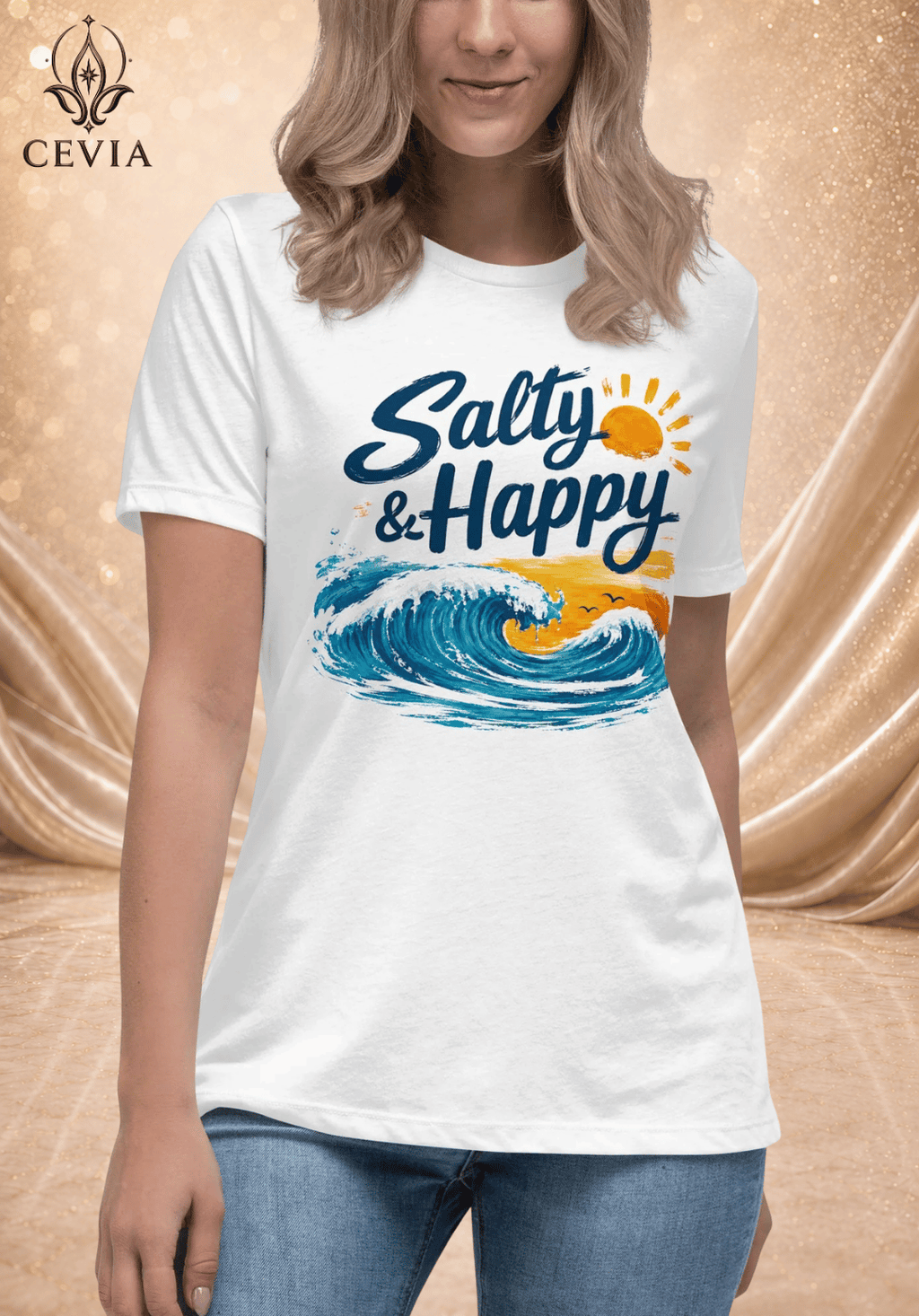 The Salty & Happy Graphic Tee