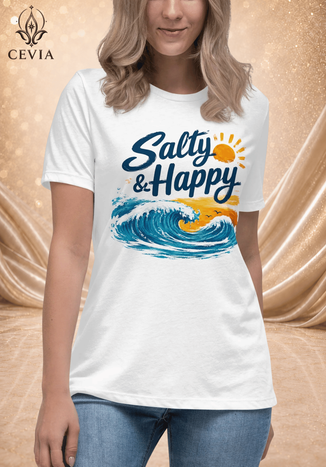 The Salty & Happy Graphic Tee
