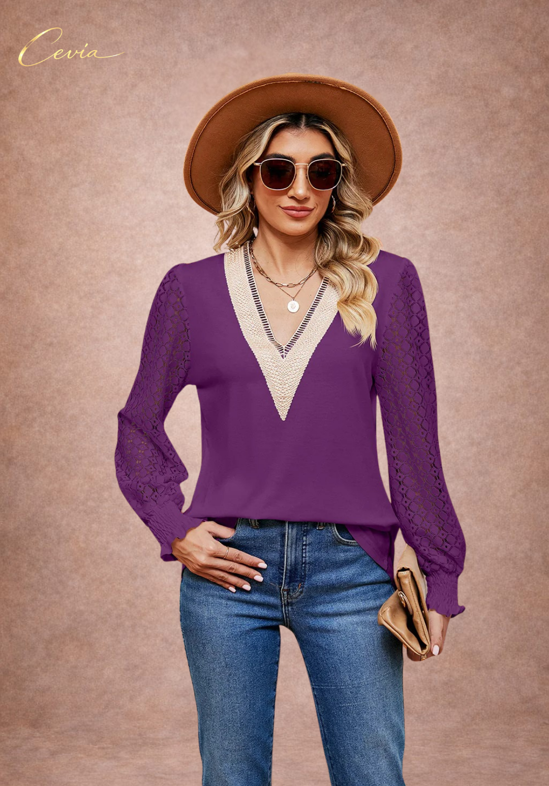 The Elowyn Lace-Elegance Blouse