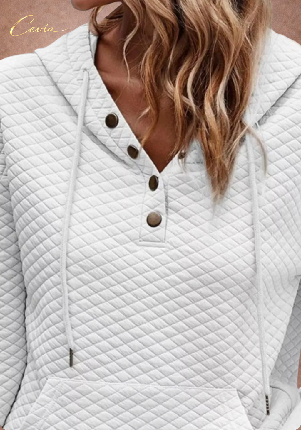 The Alverine Quilted Buttonline Hoodie