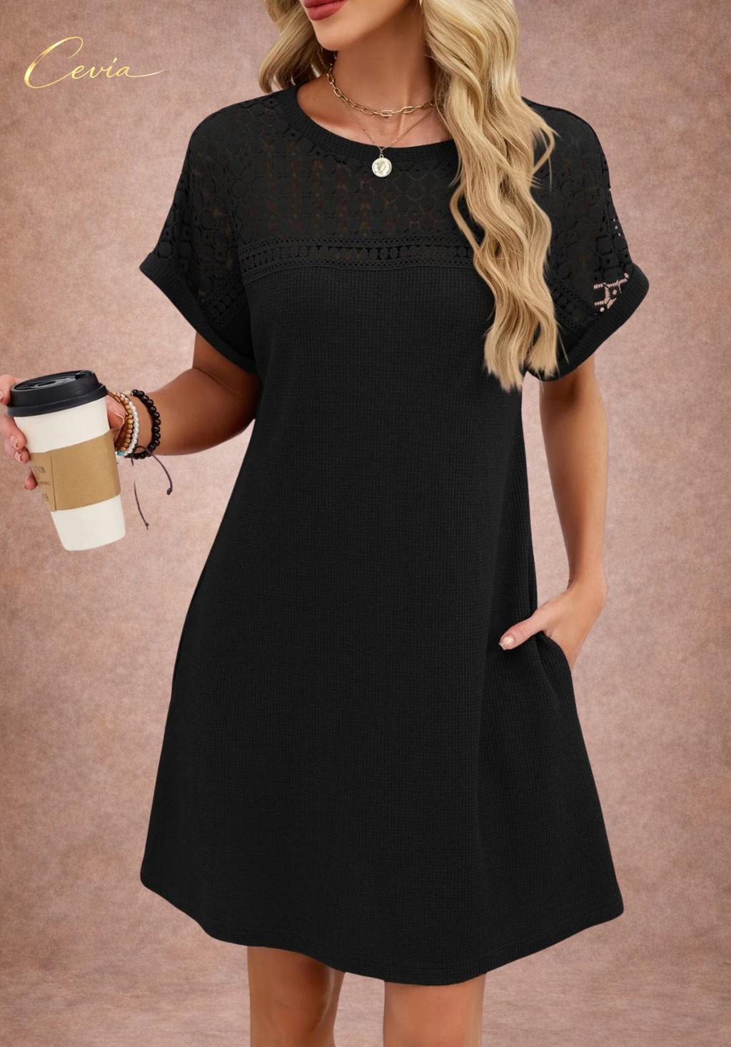 The Soft Grace Textured Dress
