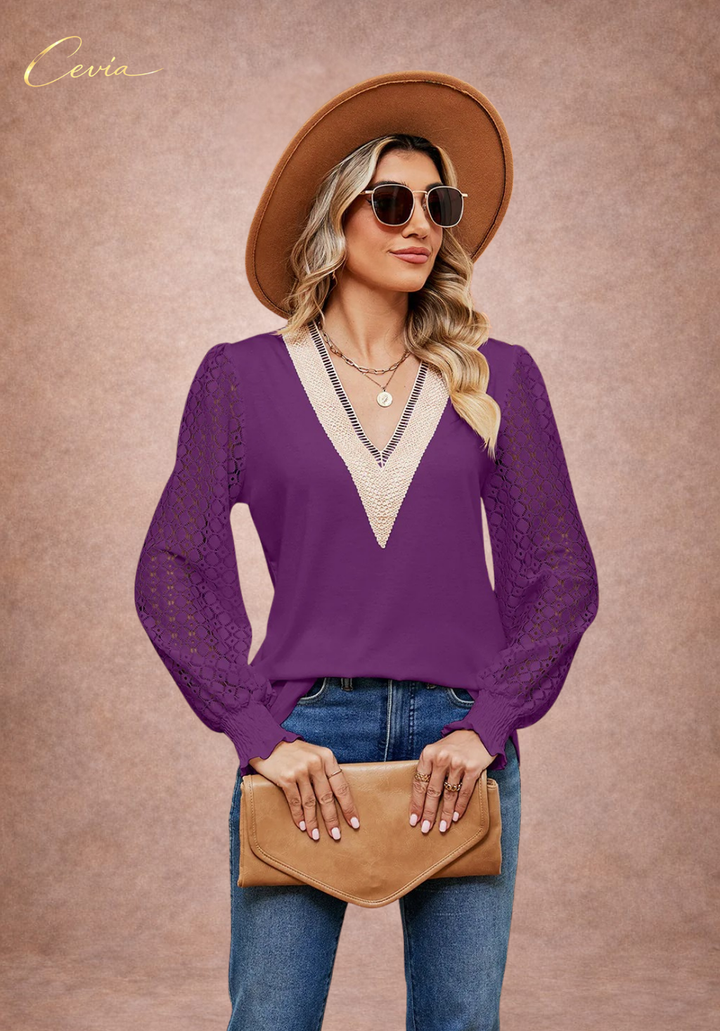 The Elowyn Lace-Elegance Blouse