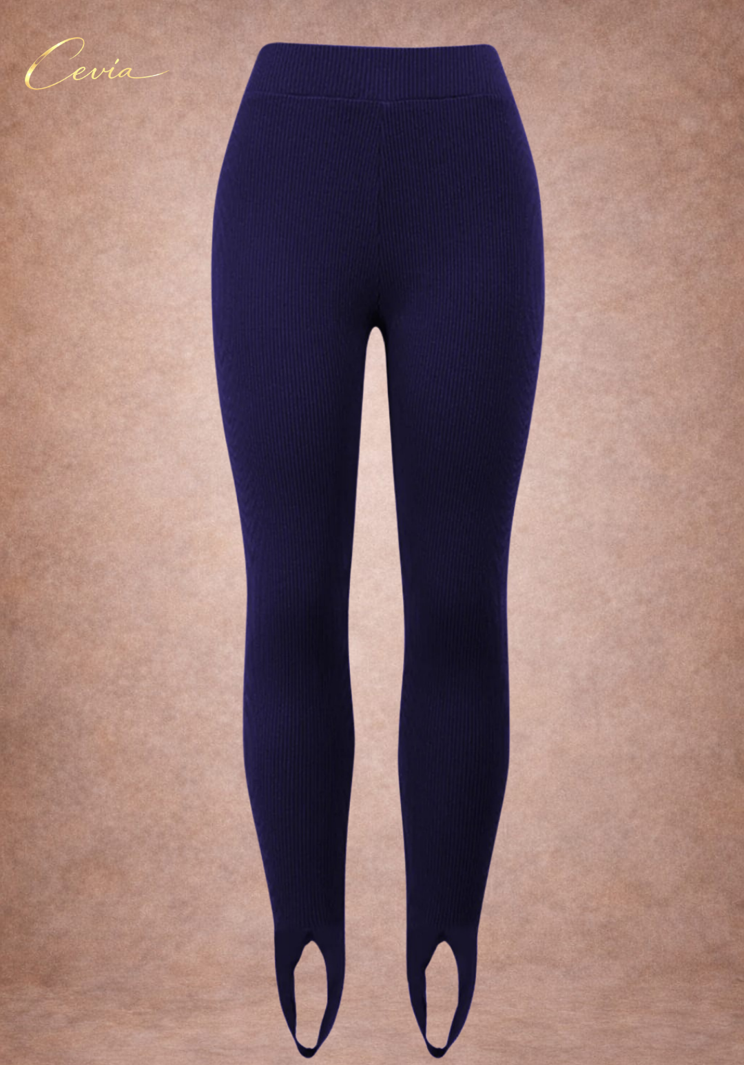 The Marvelle Ribbed-Stirrup Leggings