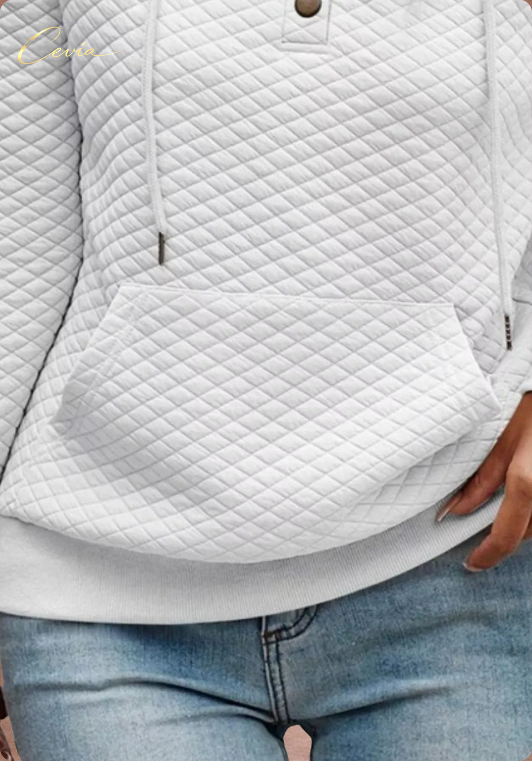 The Alverine Quilted Buttonline Hoodie