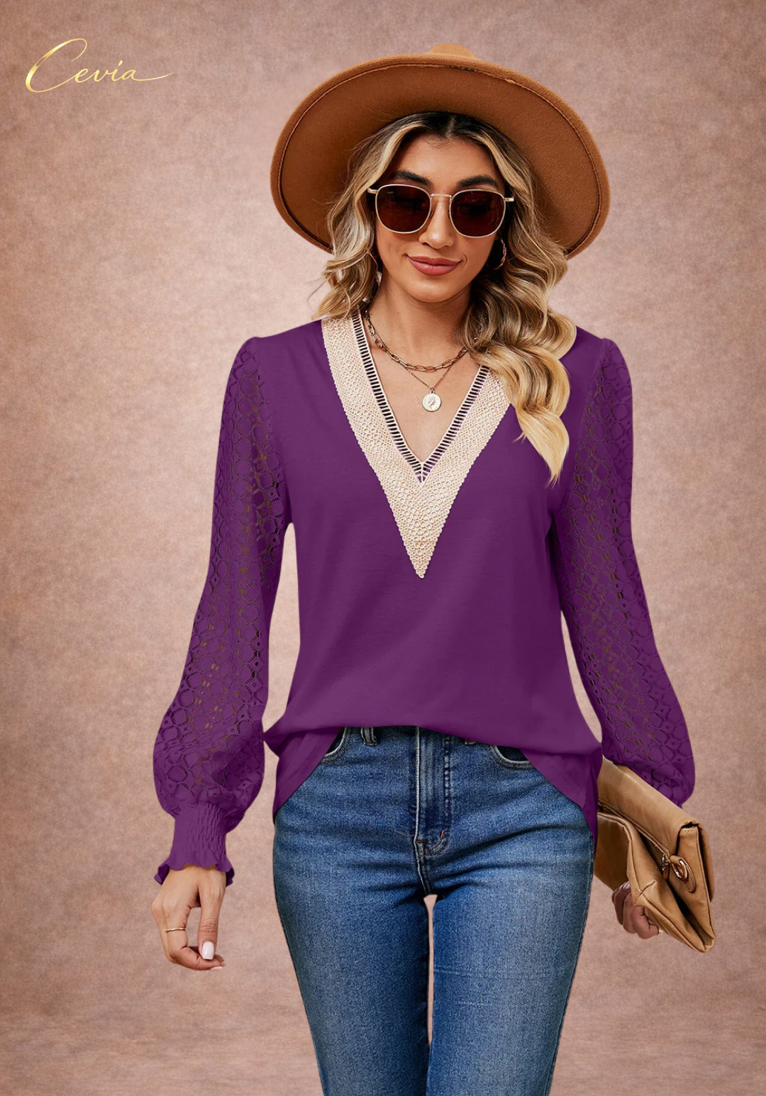 The Elowyn Lace-Elegance Blouse