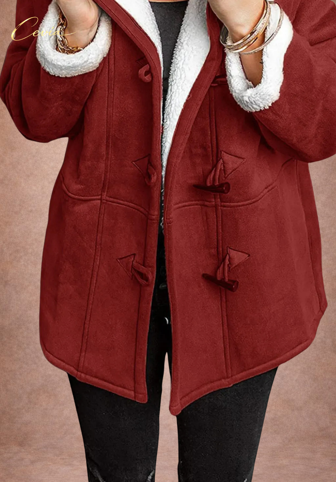 The Norabel Cozy Toggle Hooded Coat