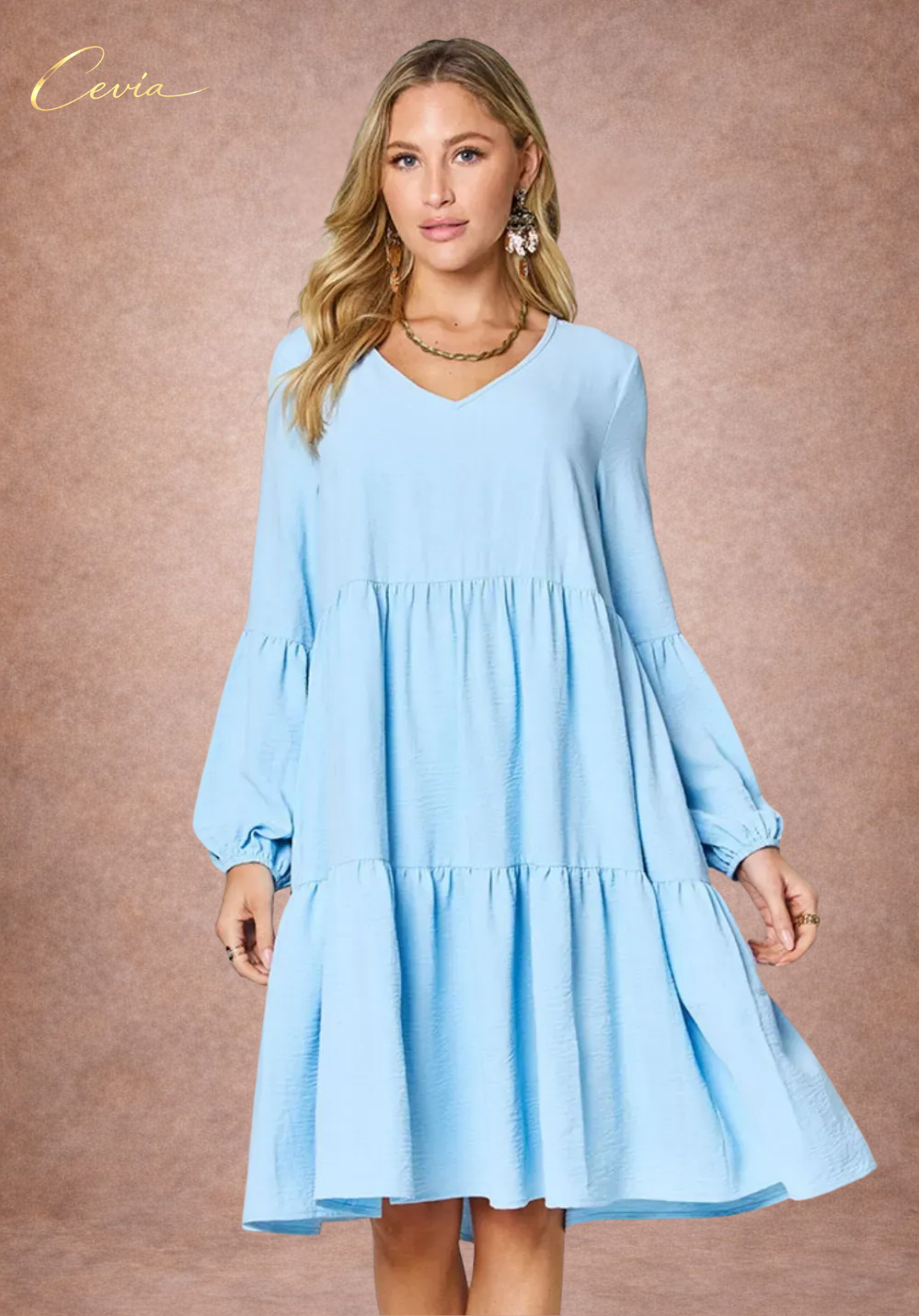 Tiered Ruffle Pocket Dress