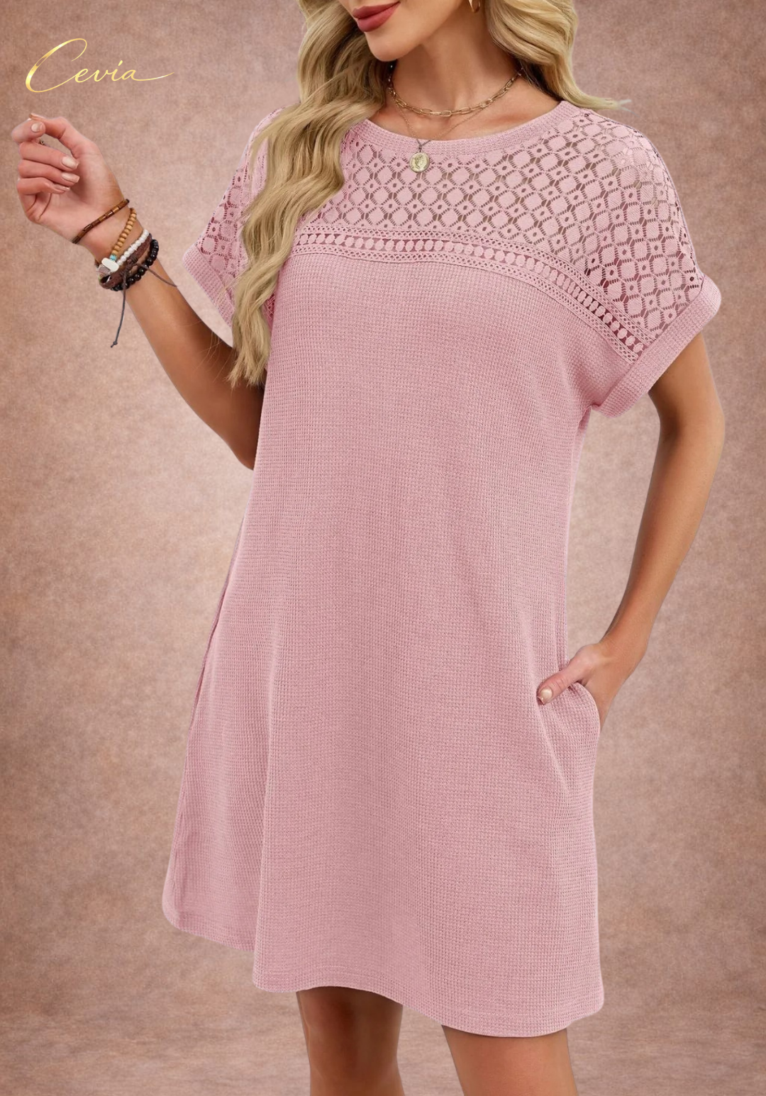 The Soft Grace Textured Dress