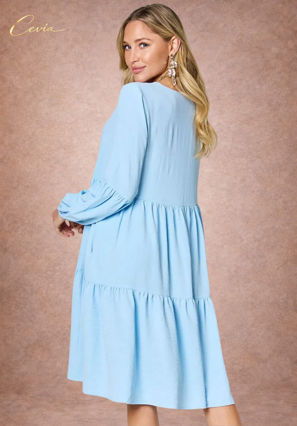 Tiered Ruffle Pocket Dress
