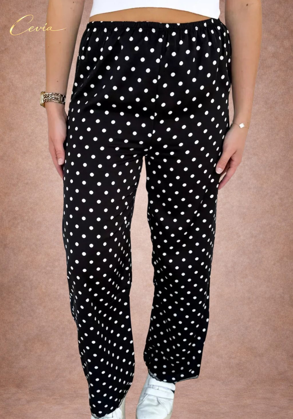 The Midnight Muse Polka Dot Trousers