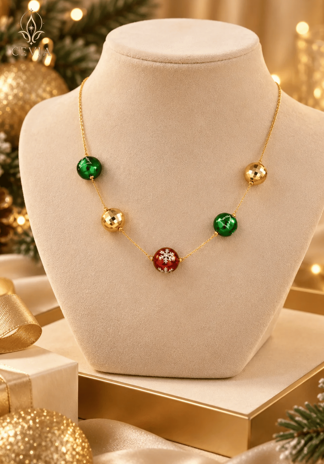 قلادة Merry Bauble اللافتة