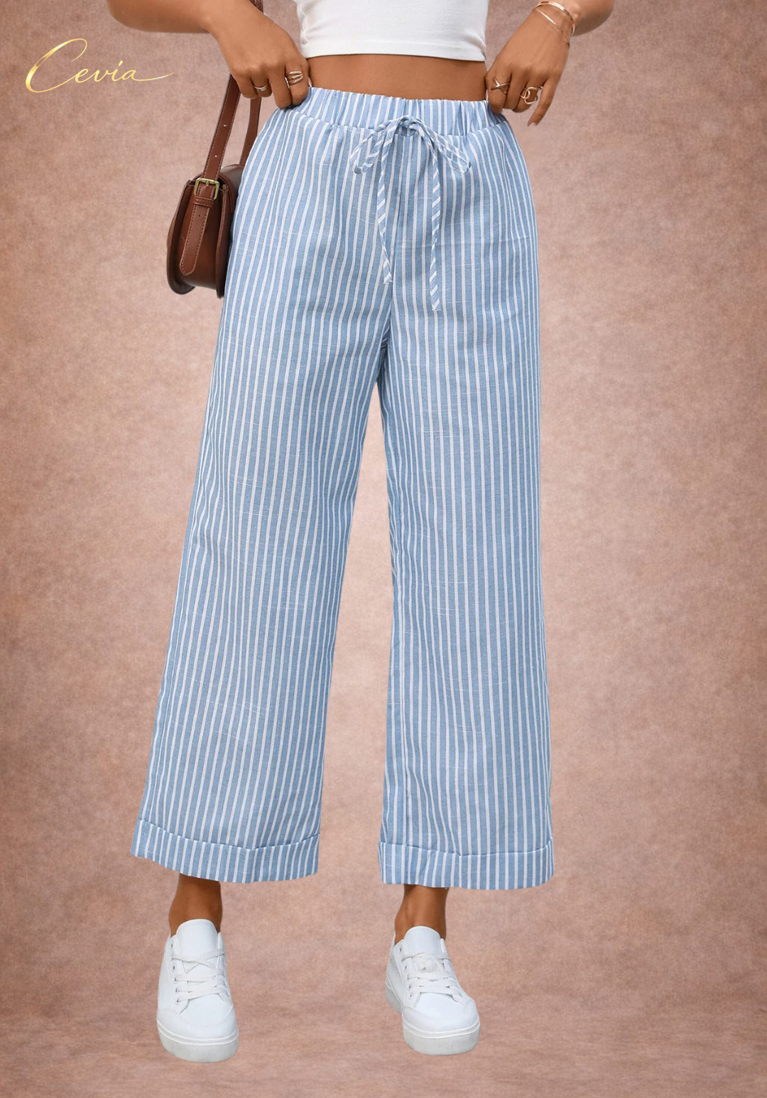 Striped Wide Leg Pants