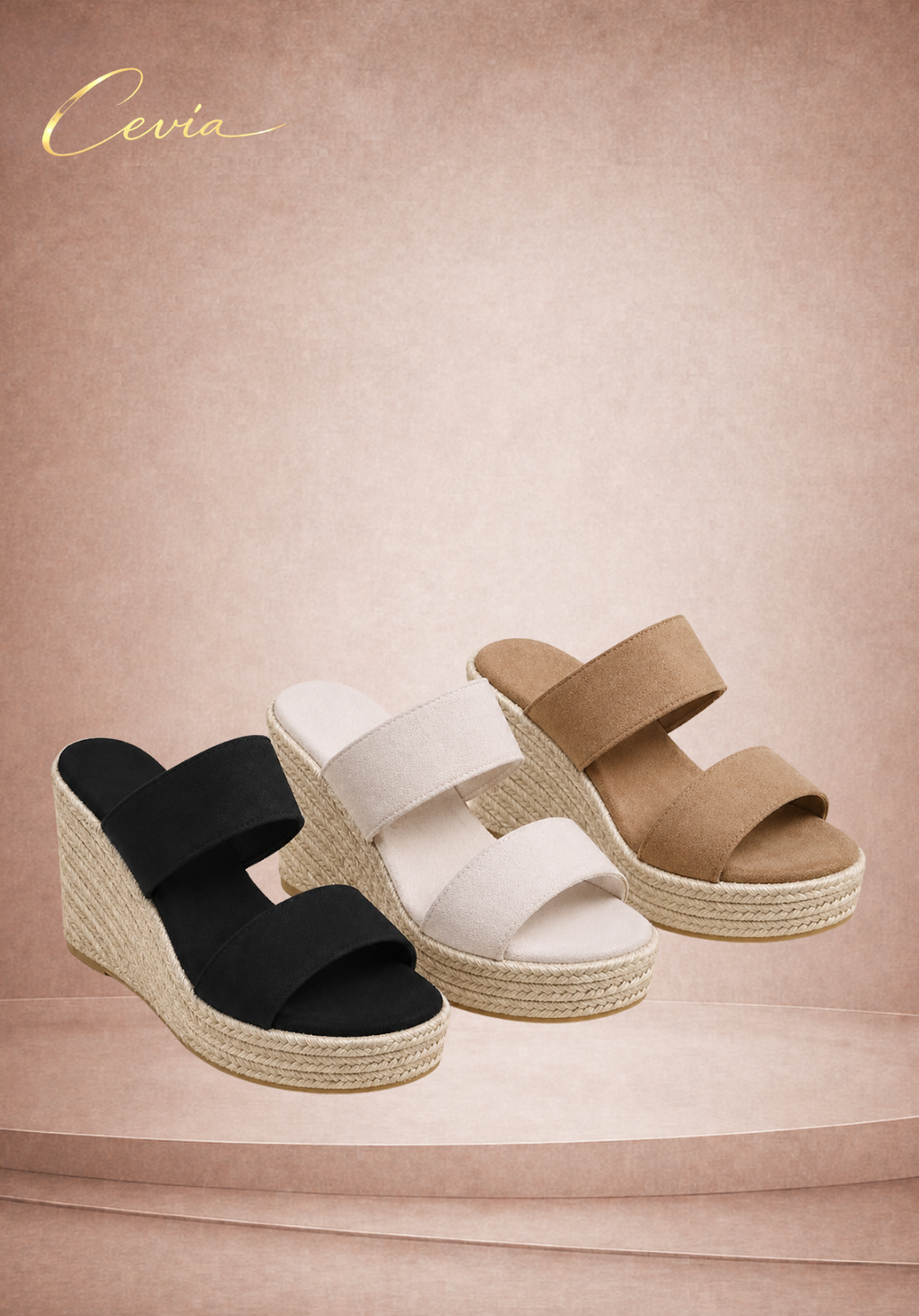 The Marbella Wedge Sandals