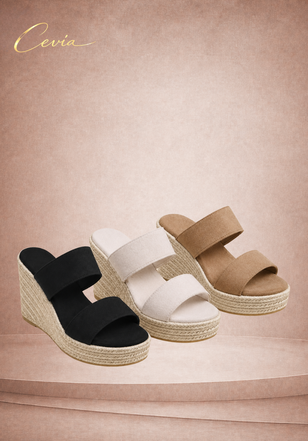 The Marbella Wedge Sandals