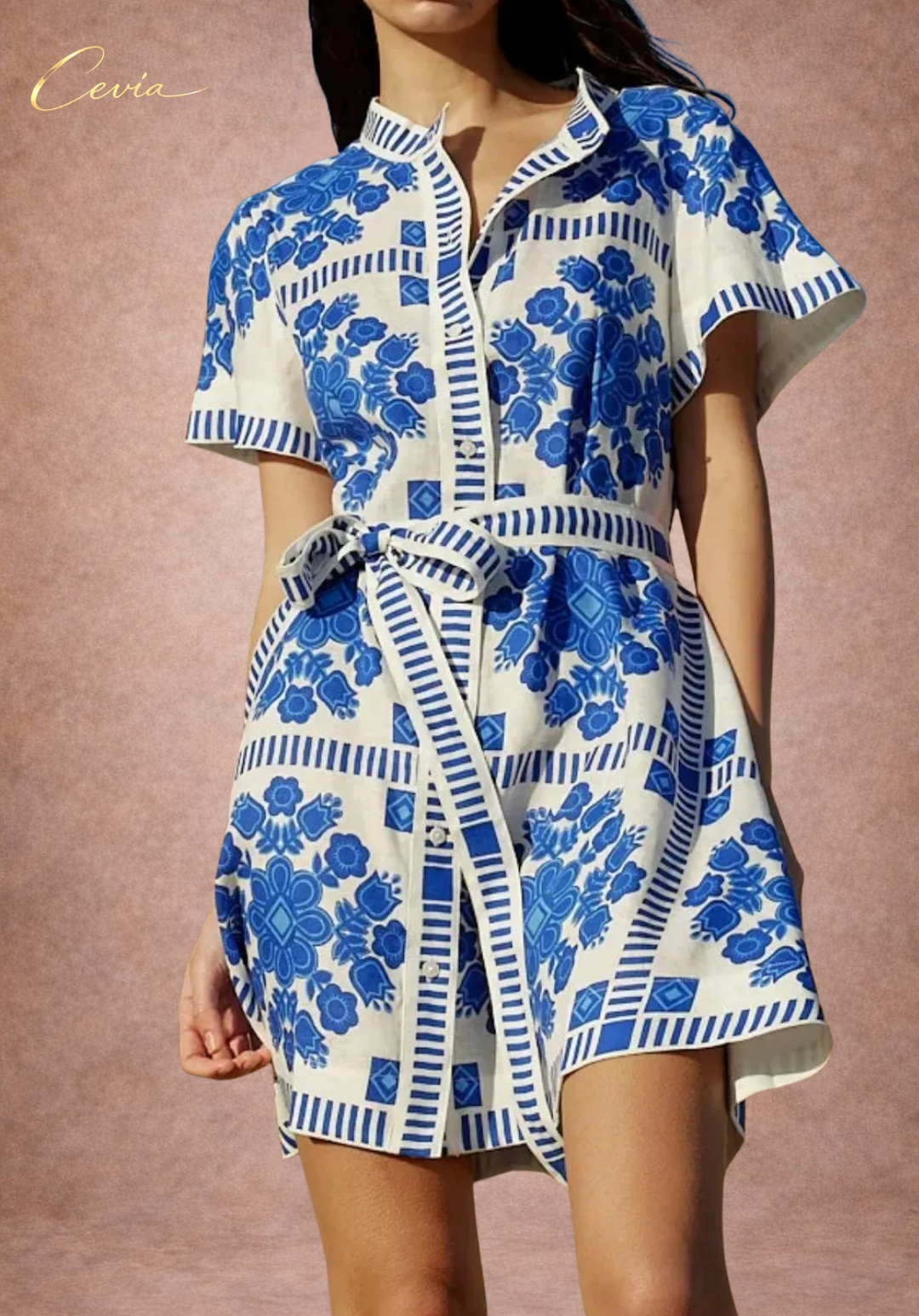 The Riviera Heritage Tie Dress