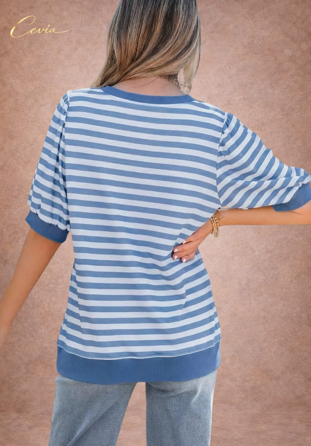 The Riviera Coastal Stripe Tee