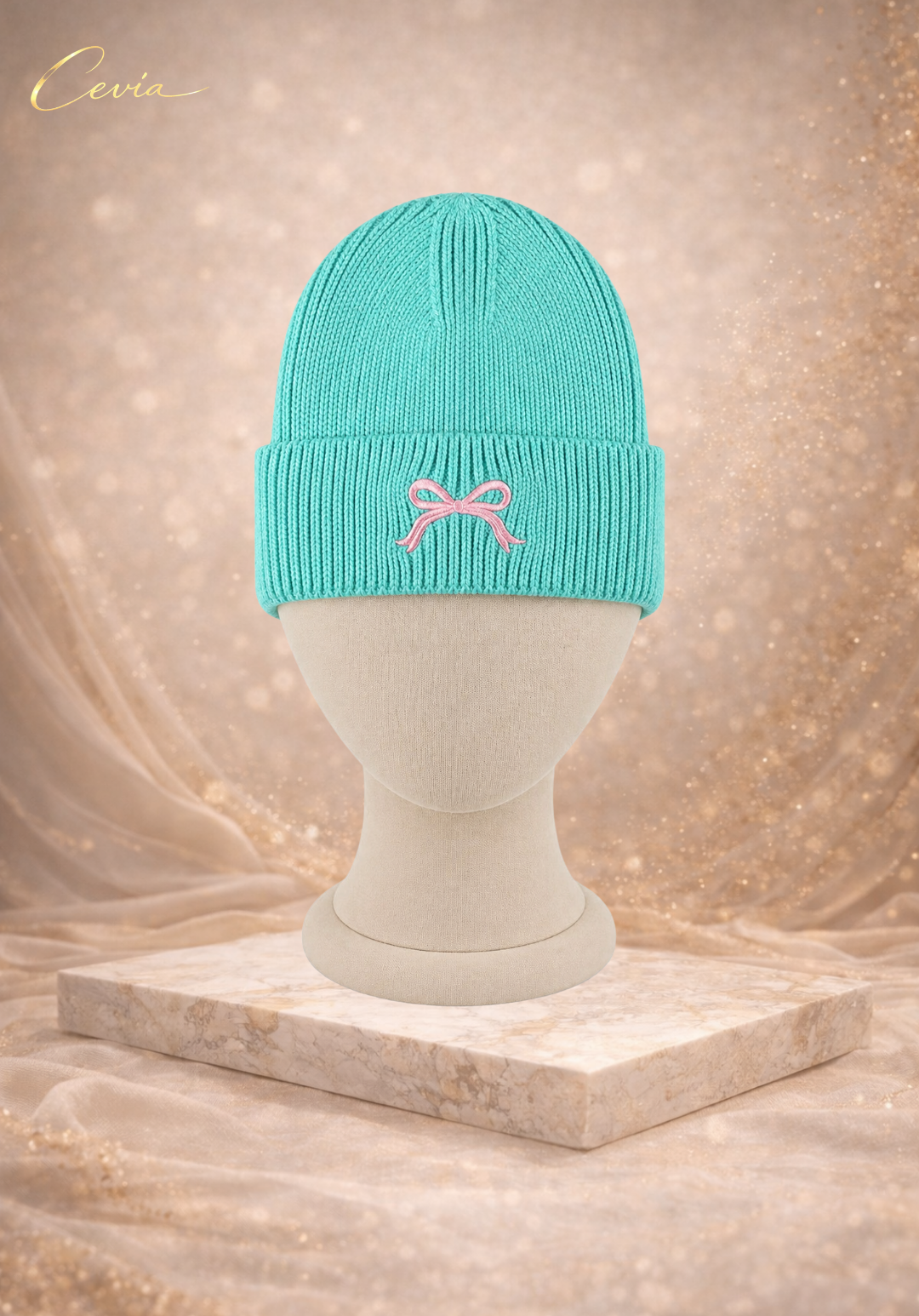 The Maribelle Bow-Knit Beanie