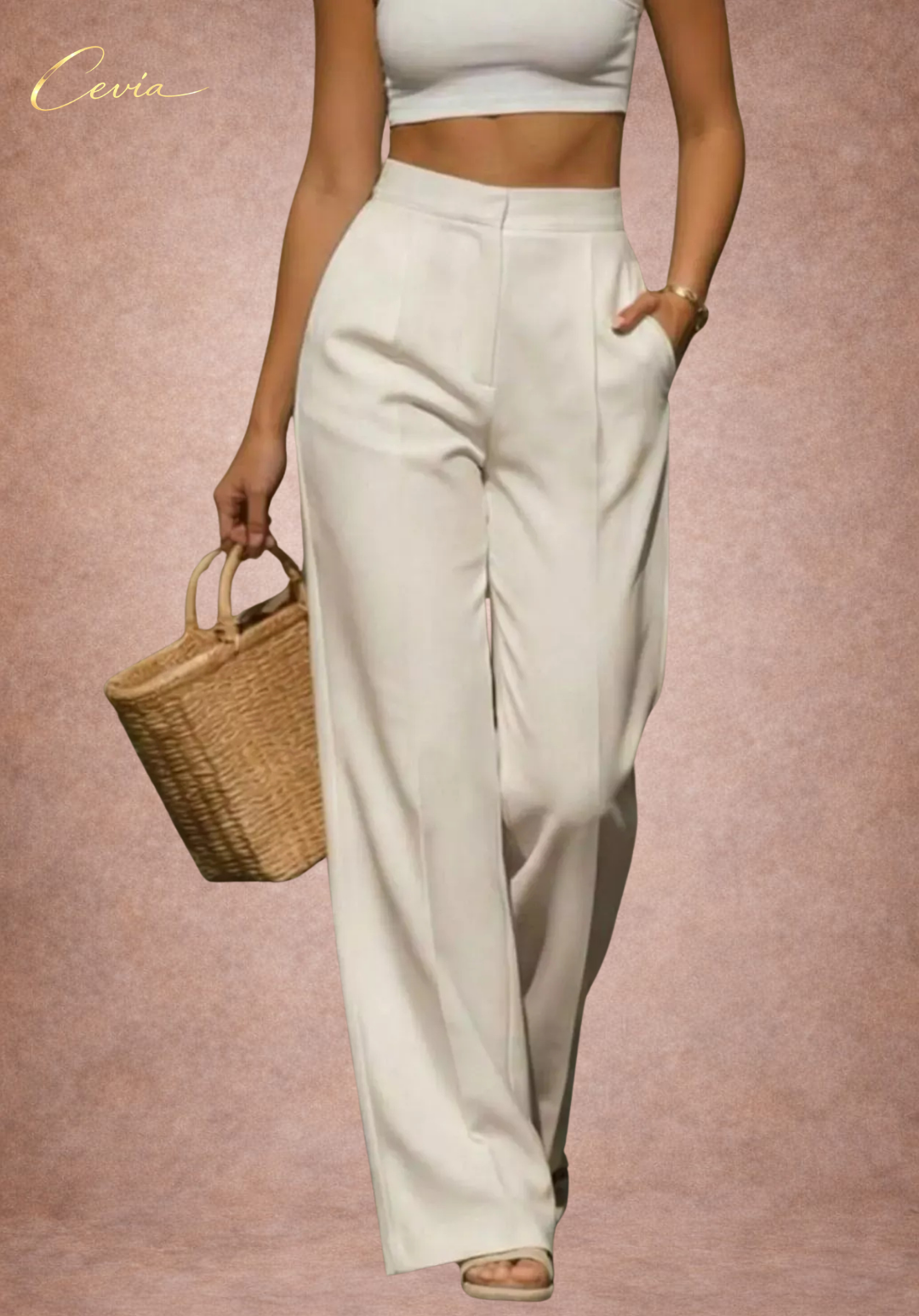 The Riviera Luxe Wide-Leg Trousers