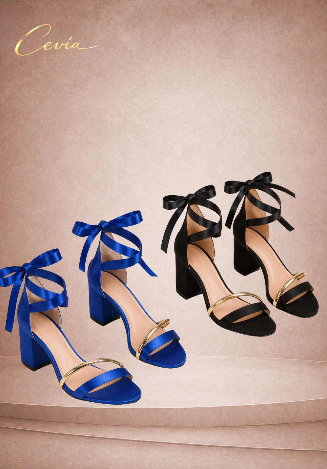 The Satin Ribbon Elegance Heels