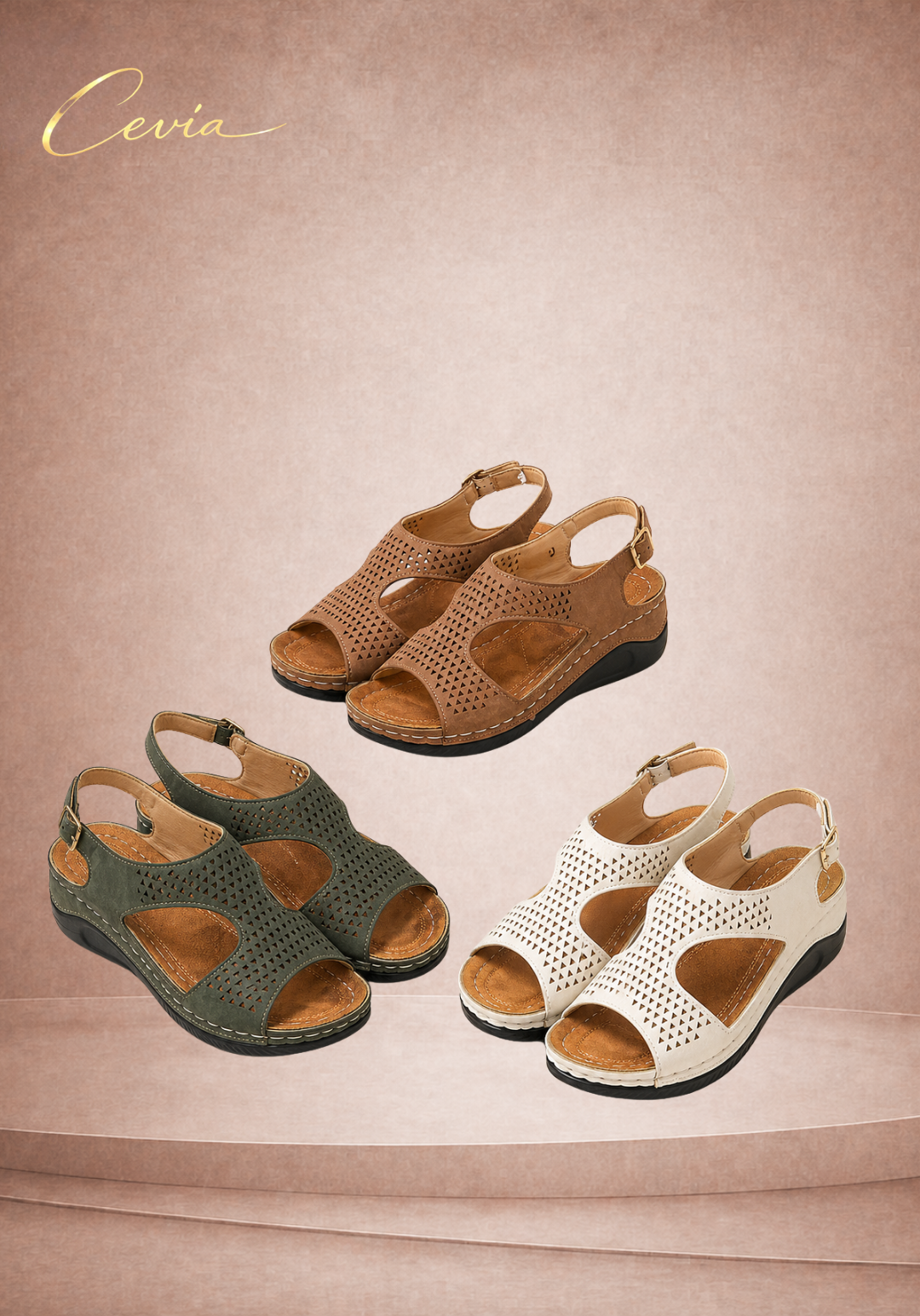 The Siena Comfort Slingback Sandals