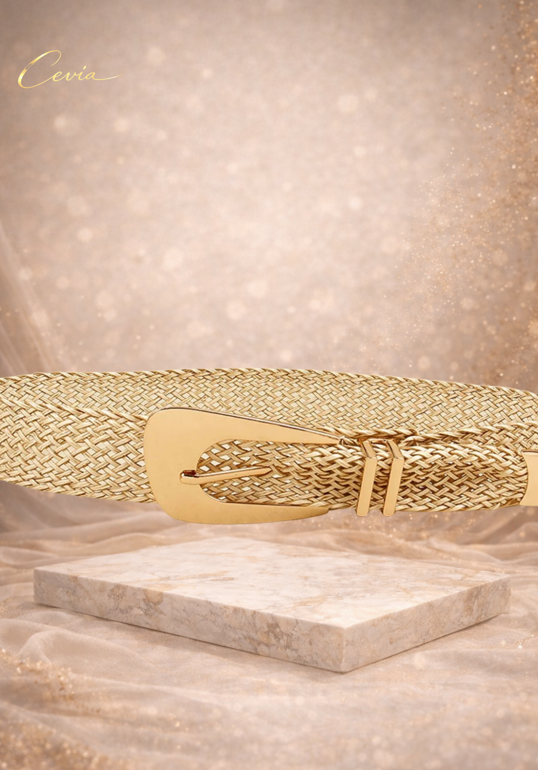 The Serinelle Woven Waist Belt