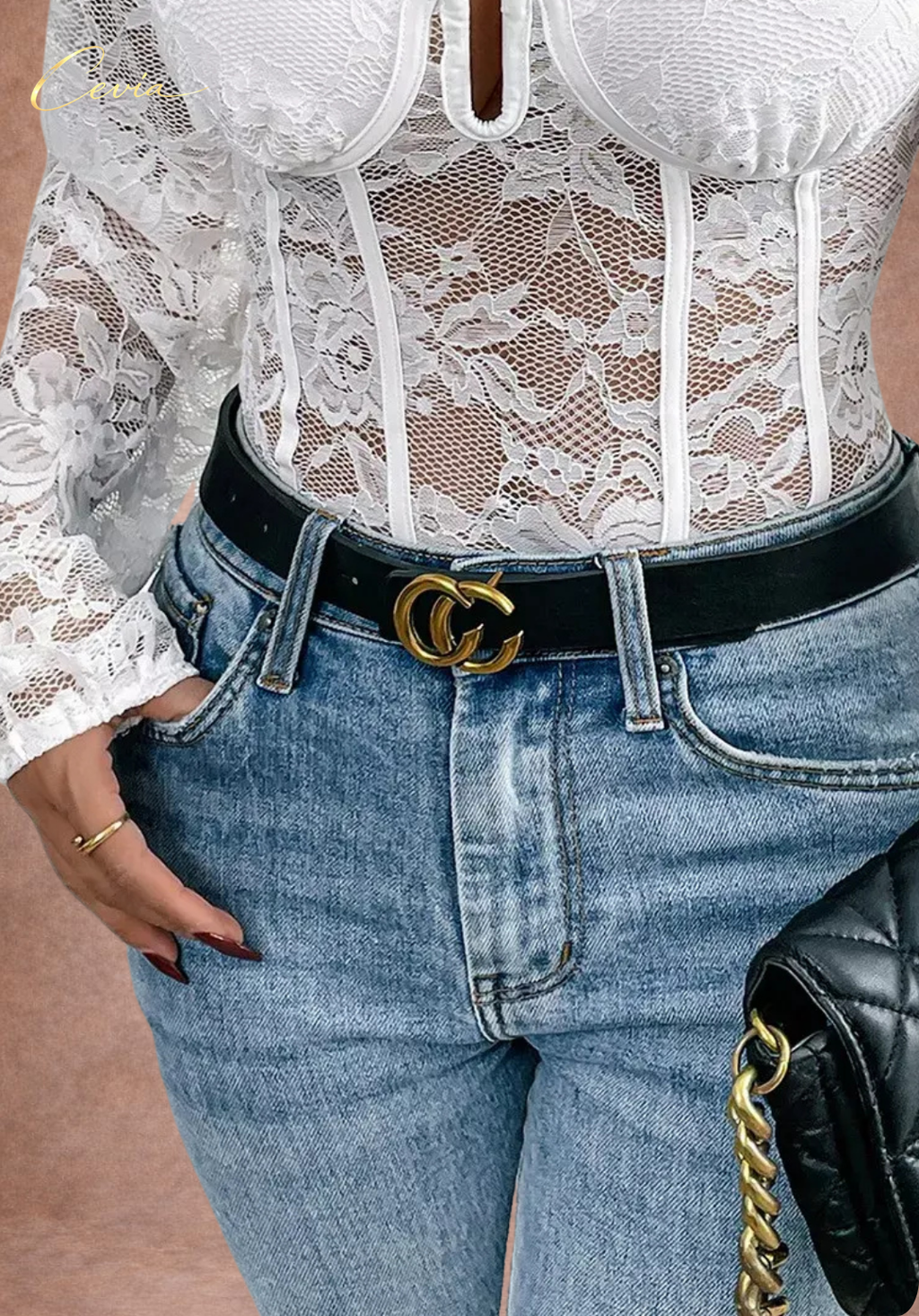 The Lirièlle White Lace Sculpting Bodysuit