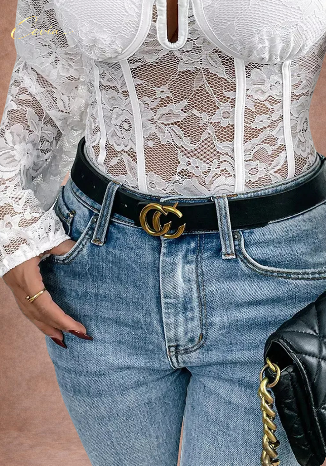 The Lirièlle White Lace Sculpting Bodysuit