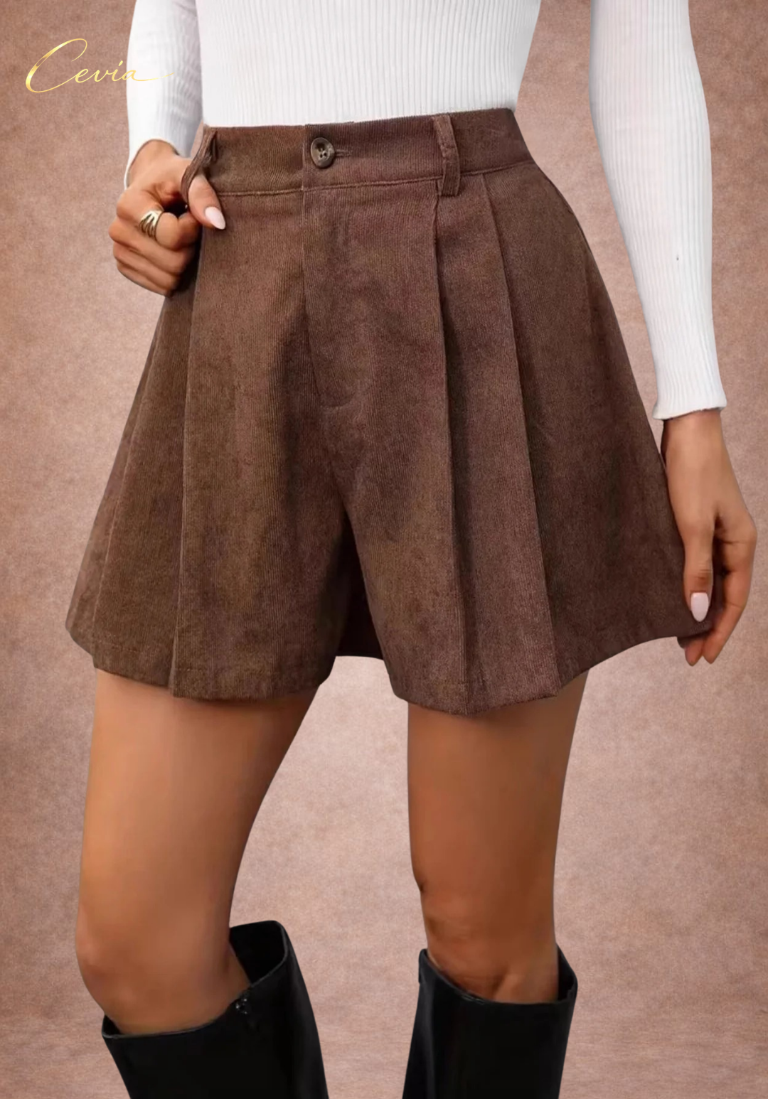 The Élise Tailored Flare Shorts