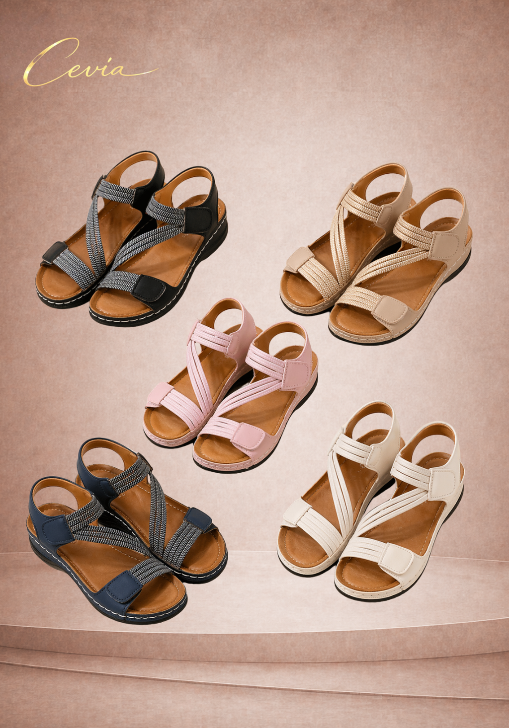 The Amalfi Comfort Strap Sandals