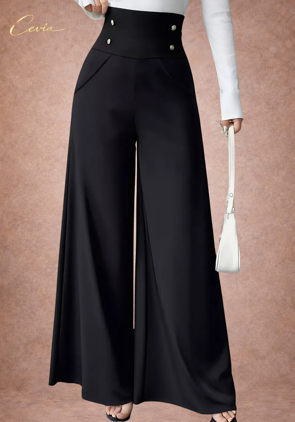 The Marcelline High-Rise Regal Wide-Leg Pants