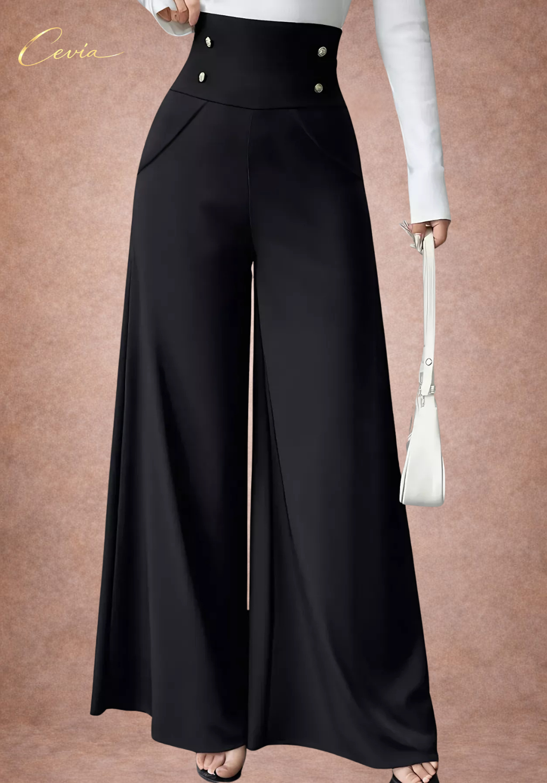 The Marcelline High-Rise Regal Wide-Leg Pants